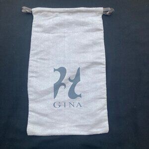 Gina Dust Bag Light Grey Storage Bag Black Draw String Authentic Gina DustBag
